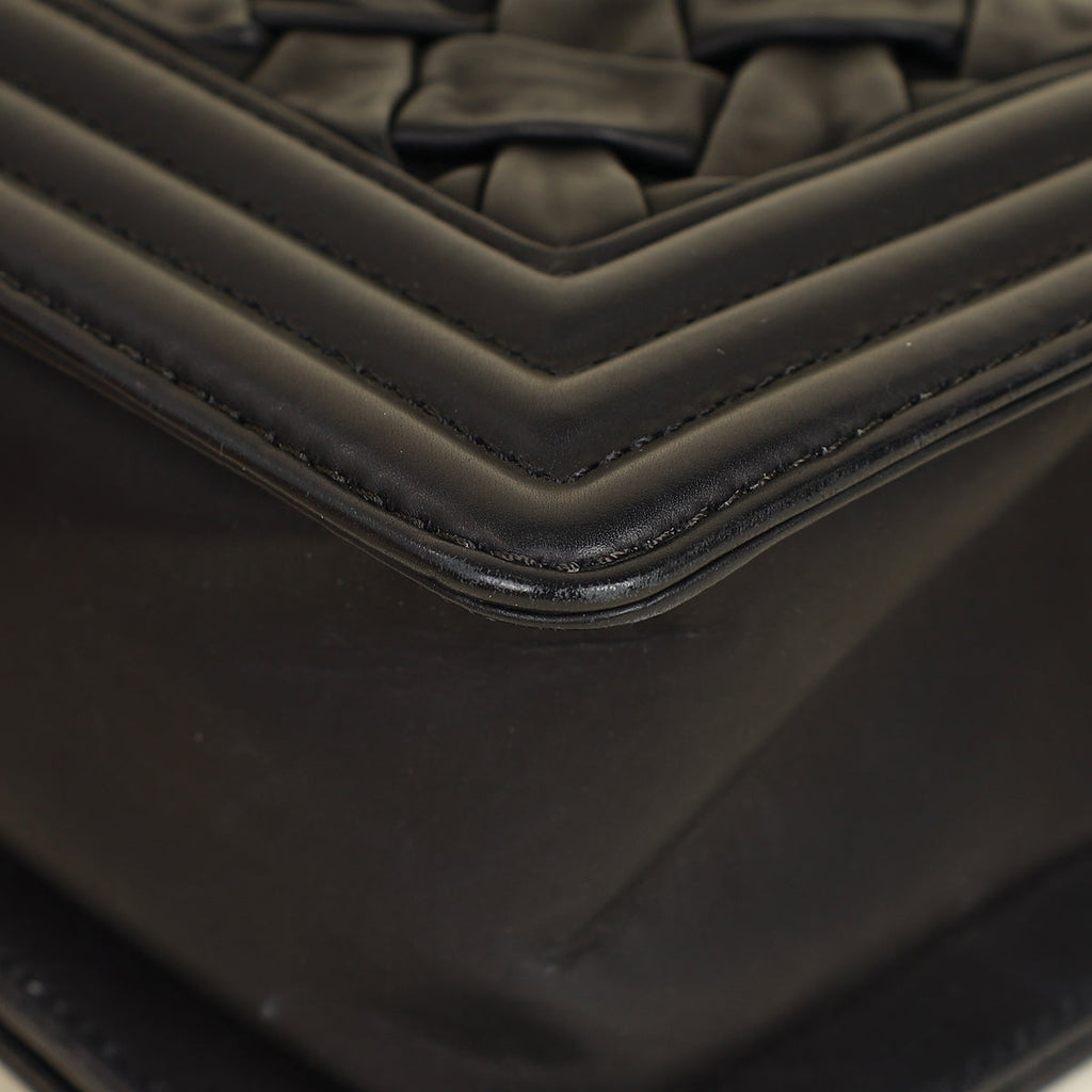 Chanel Black Le Boy Woven Small Bag
