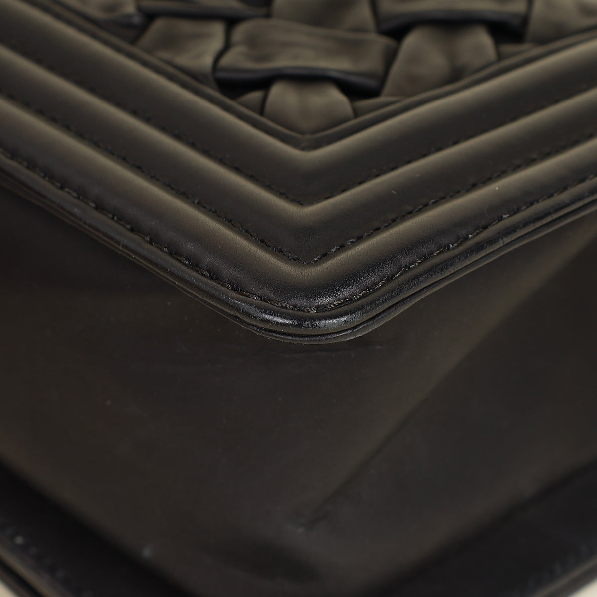 Chanel Black Le Boy Woven Small Bag