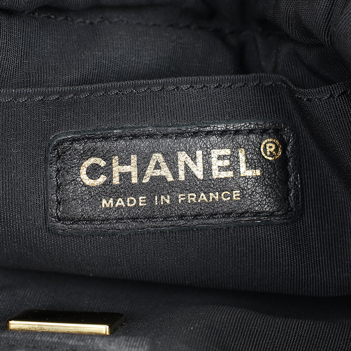 Chanel Black Multicolor CC Denim Quilted Mood Mini Bucket Bag With Chain