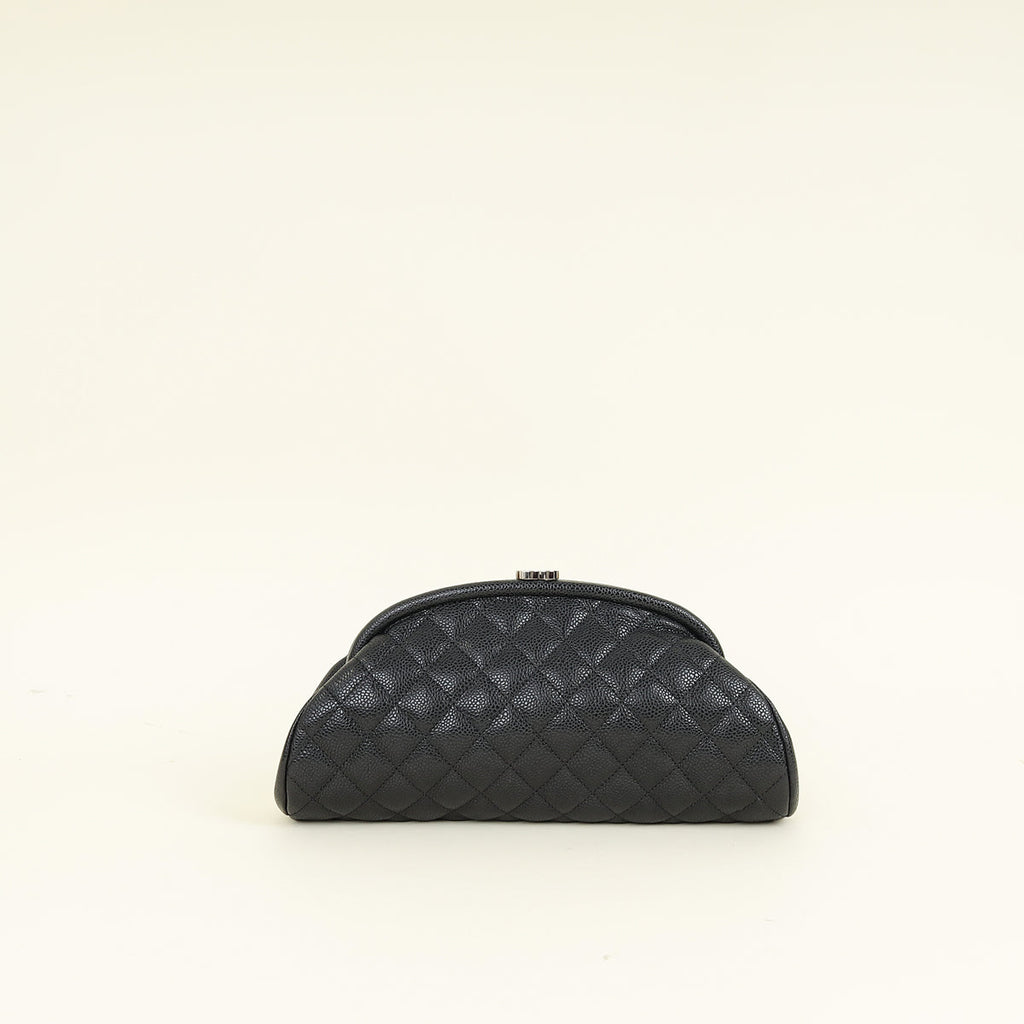 Chanel Black CC Timeless Clutch