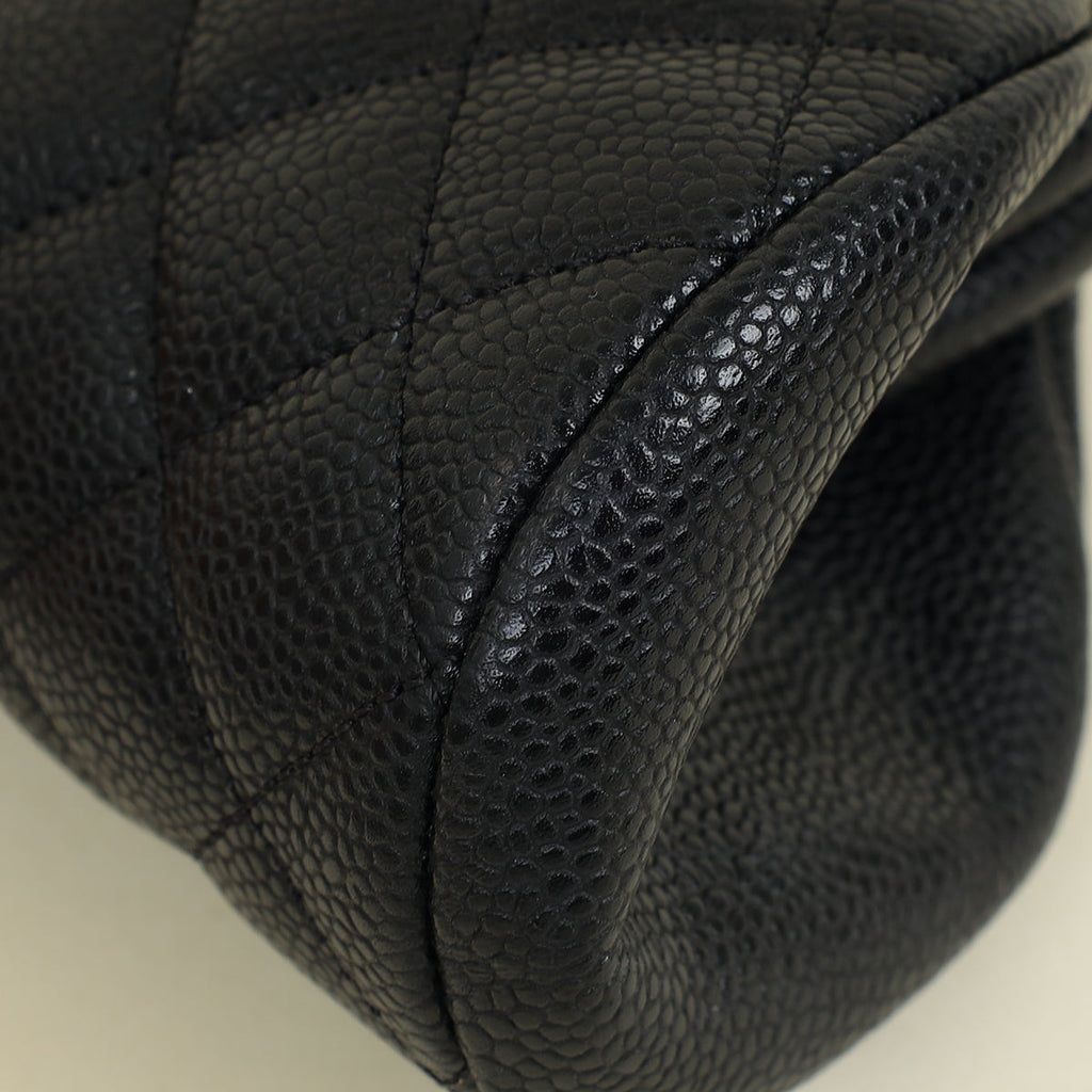 Chanel Black CC Timeless Clutch