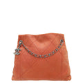 Chanel Rust Orange CC Soft Chain Tote Bag