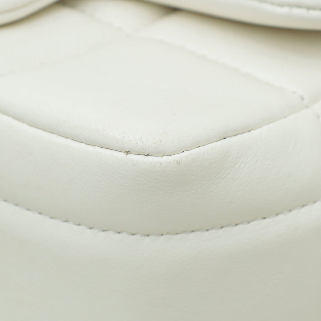 Chanel White CC Chanel Logo Dice Mini Bag