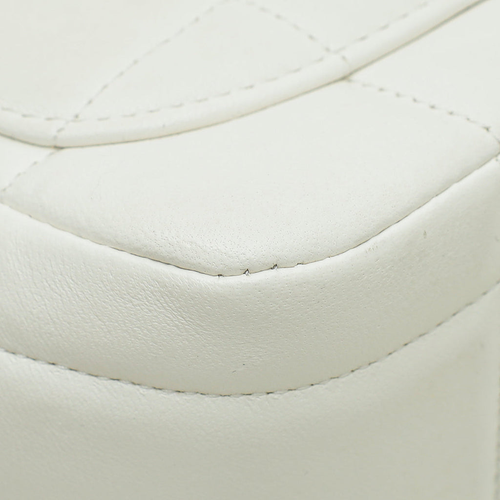 Chanel White CC Chanel Logo Dice Mini Bag