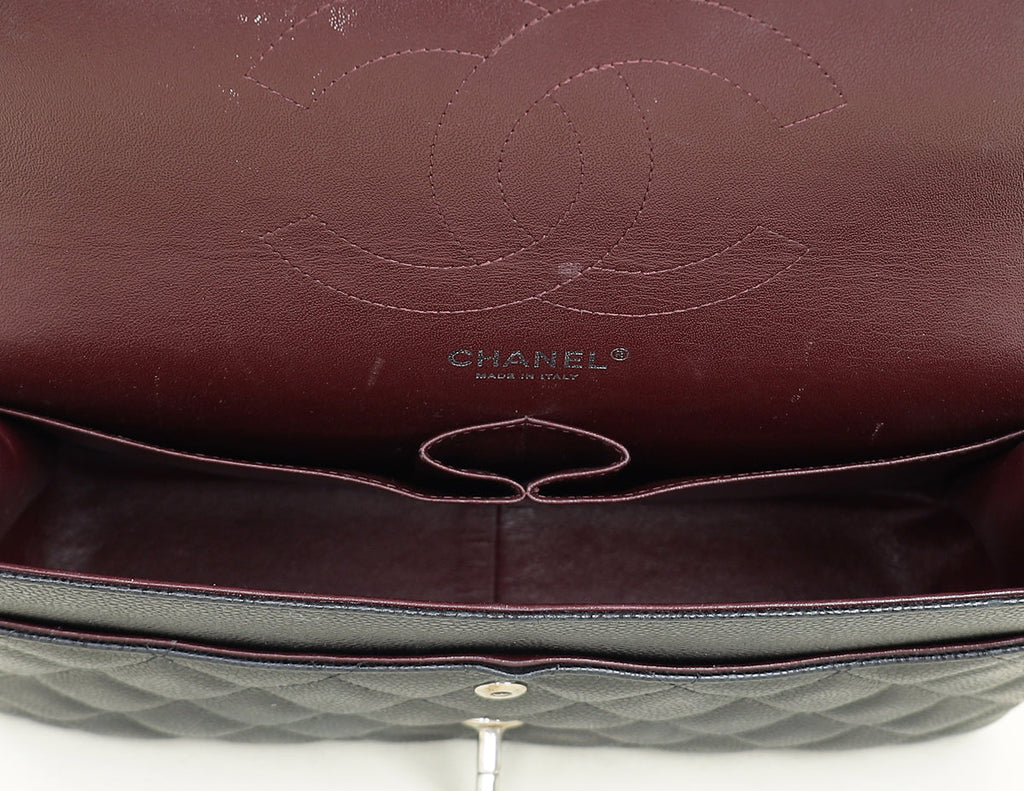 Chanel Black CC Classic Jumbo Double Flap Bag