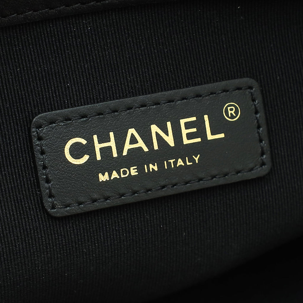 Chanel Black CC Multi Pockets Large Tote Bag