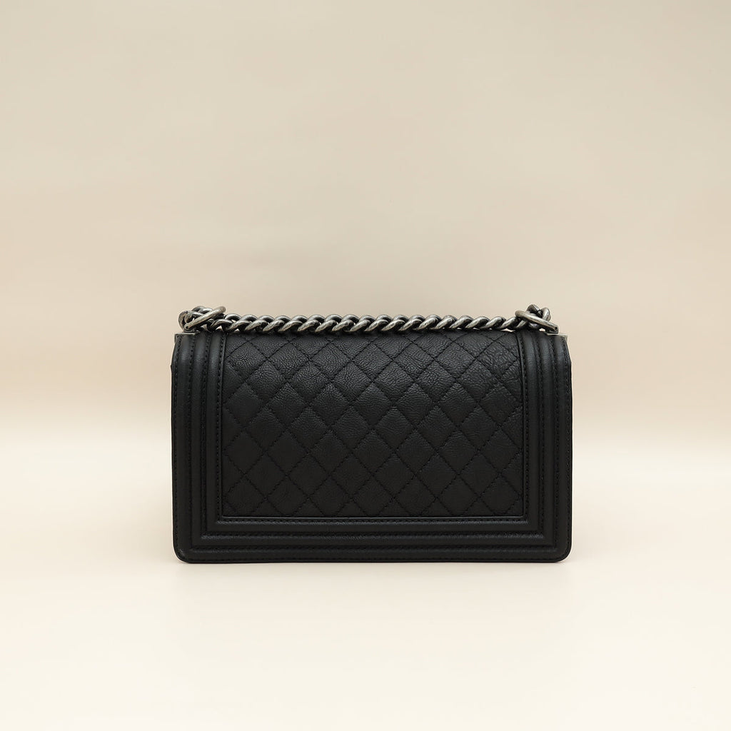 Chanel Black Le Boy Paris Dallas Medium Bag