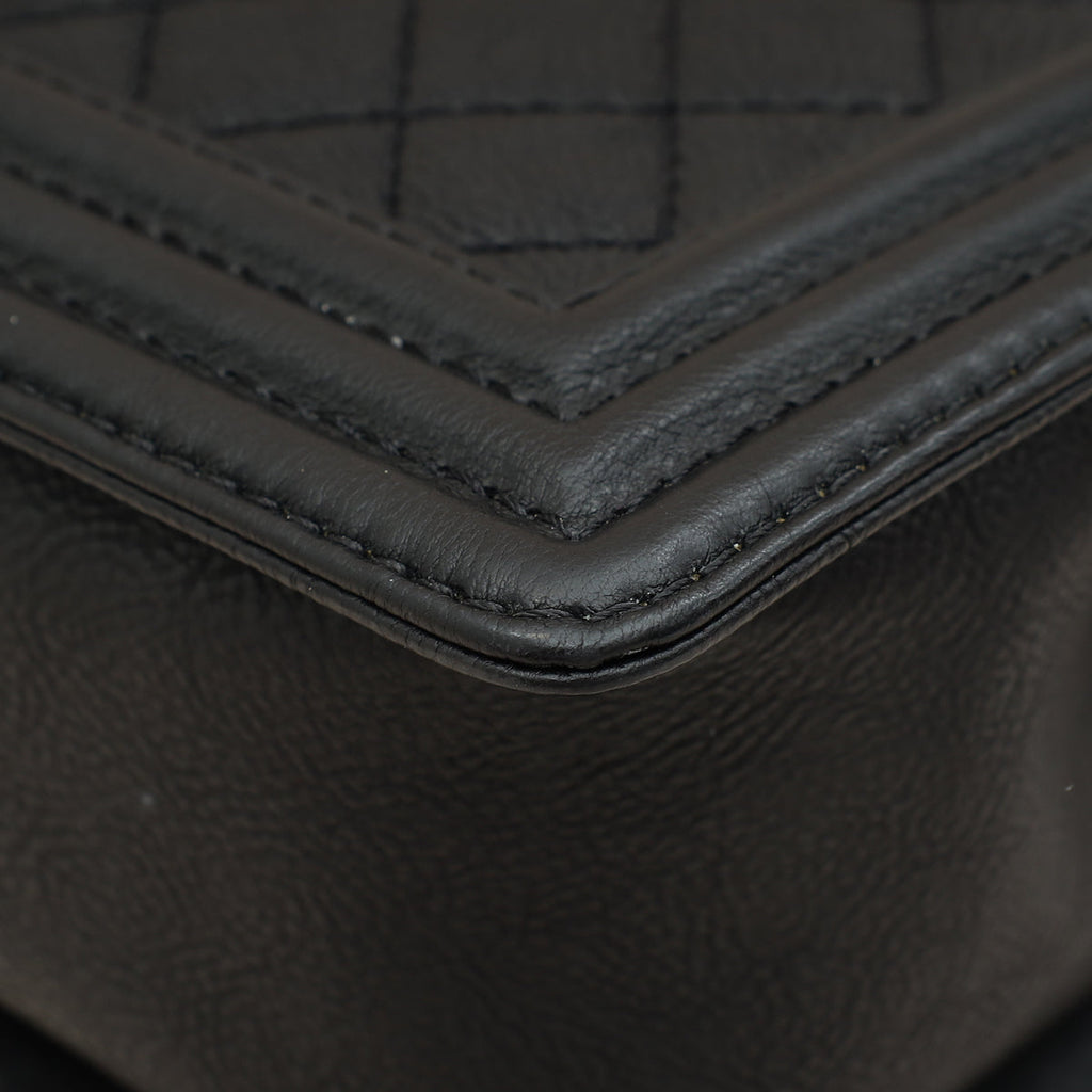 Chanel Black Le Boy Paris Dallas Medium Bag
