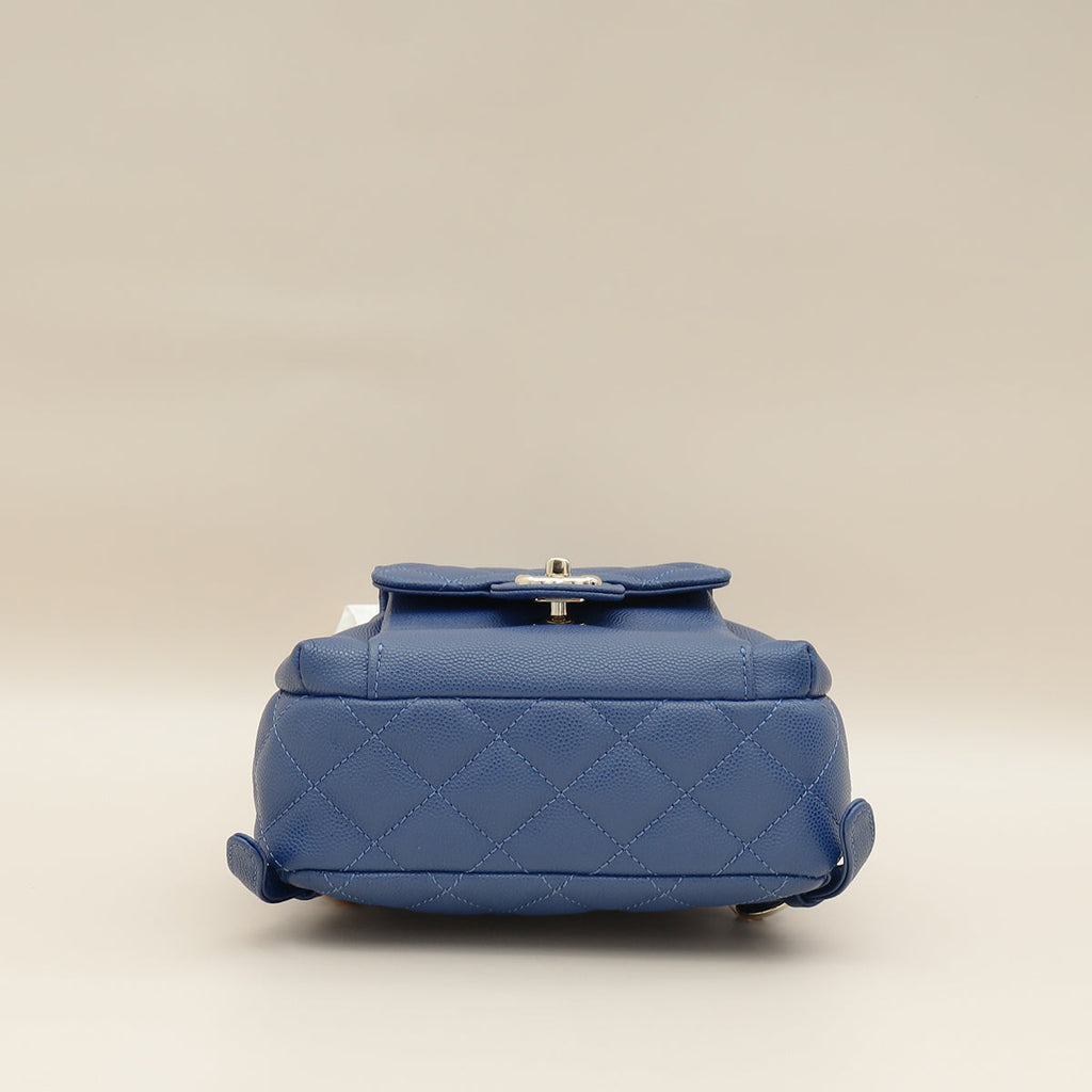 Chanel Blue CC Day Backpack Small Bag