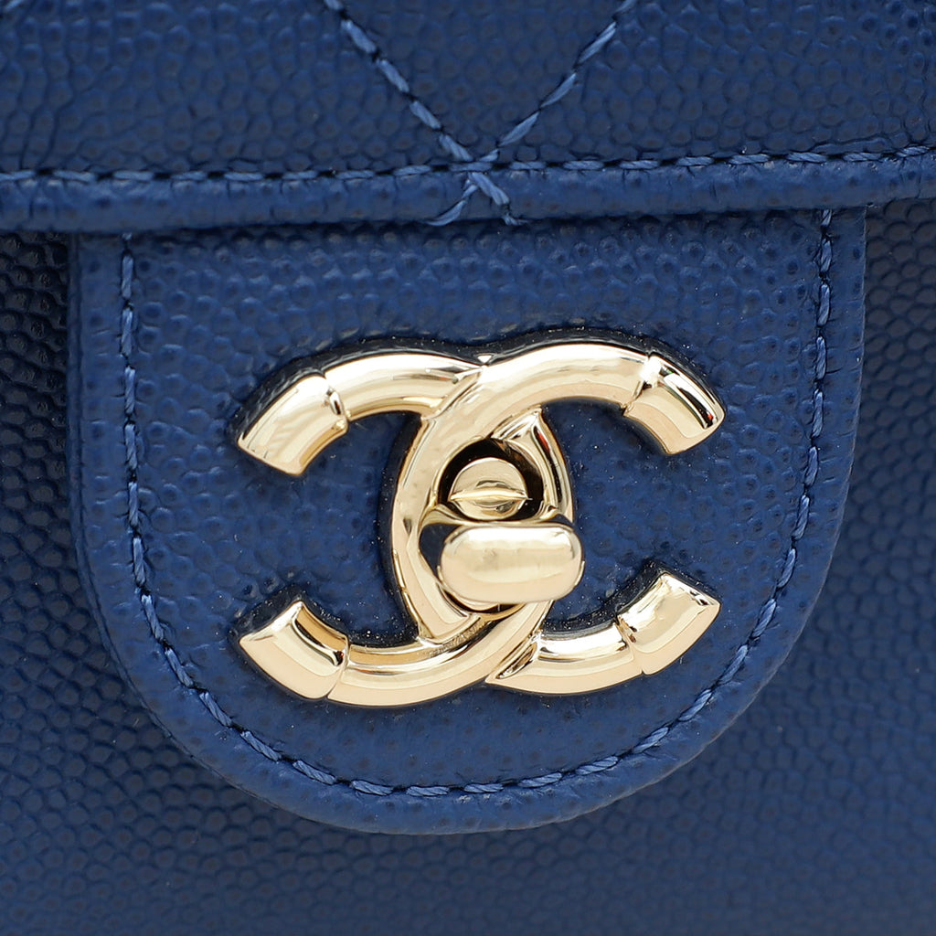 Chanel Blue CC Day Backpack Small Bag