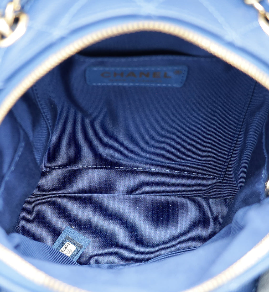 Chanel Blue CC Day Backpack Small Bag