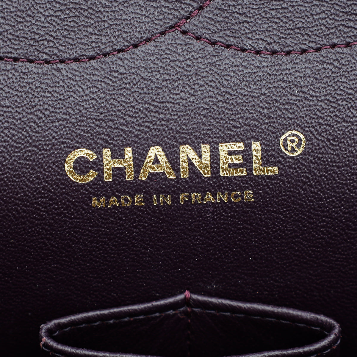 Chanel Dark Blum Classic Double Flap Jumbo Bag