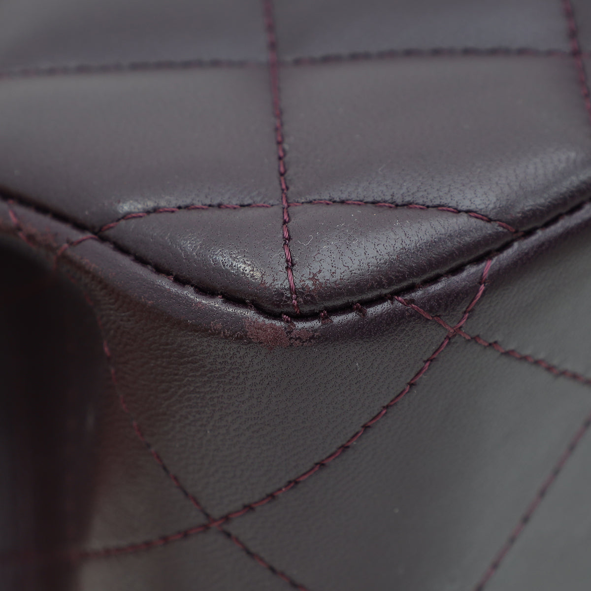 Chanel Dark Blum Classic Double Flap Jumbo Bag
