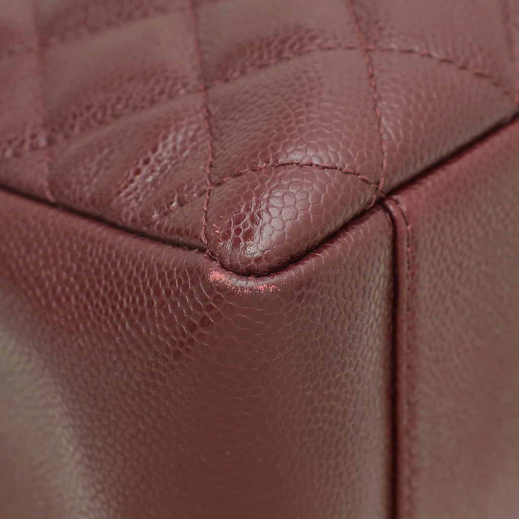 Chanel Burgundy CC GST Medium Tote Bag