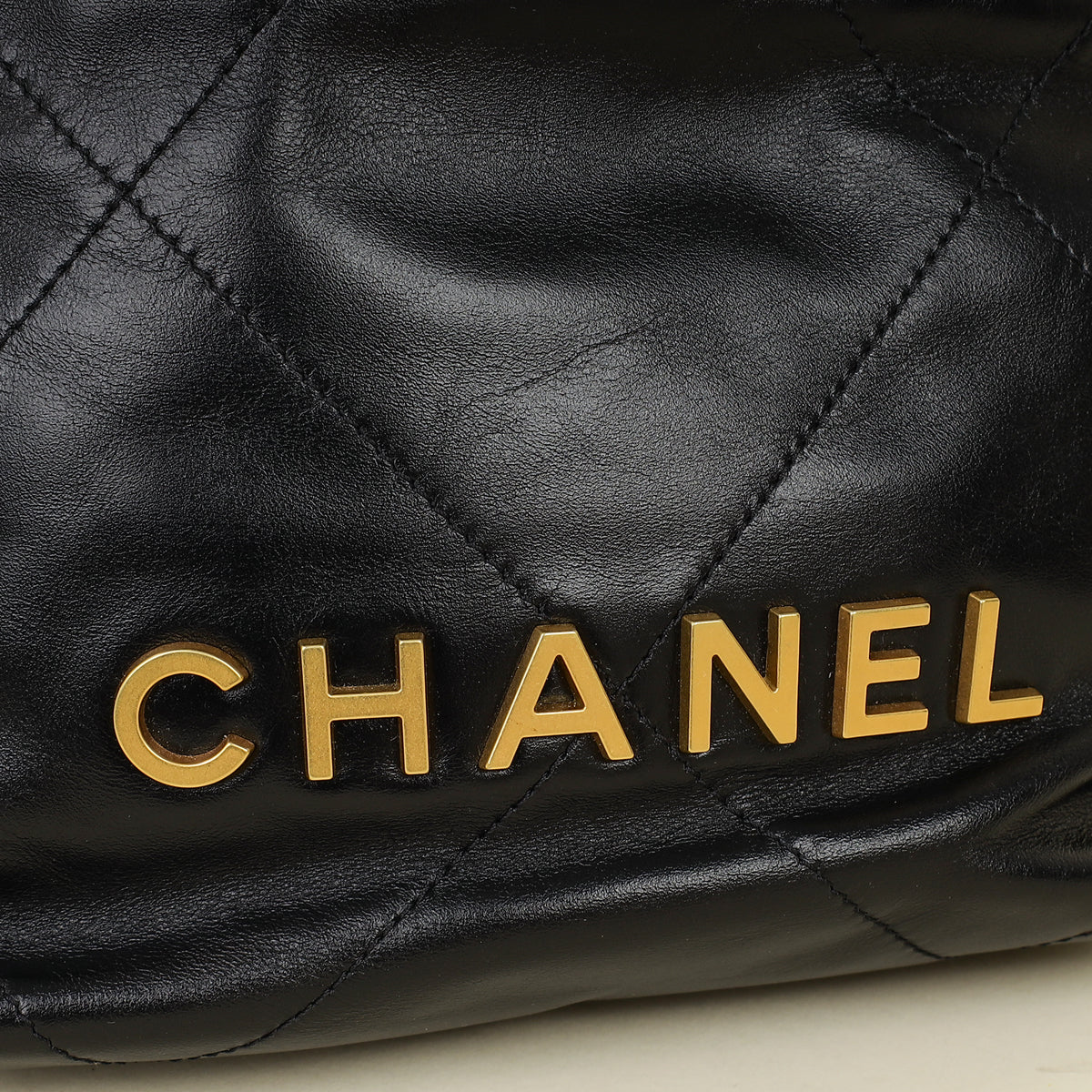 Chanel Black CC 22 Mini Shiny Bag