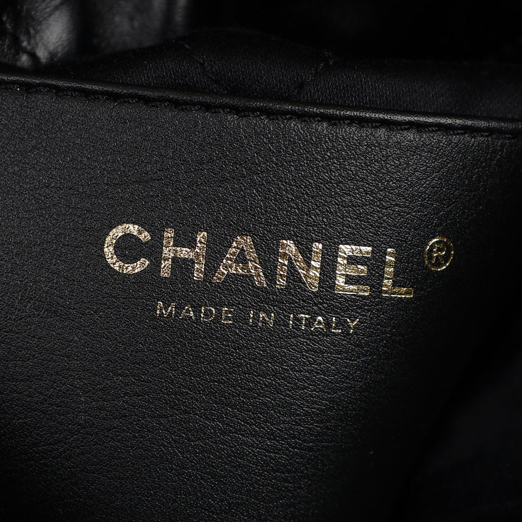 Chanel Black CC 22 Mini Shiny Bag
