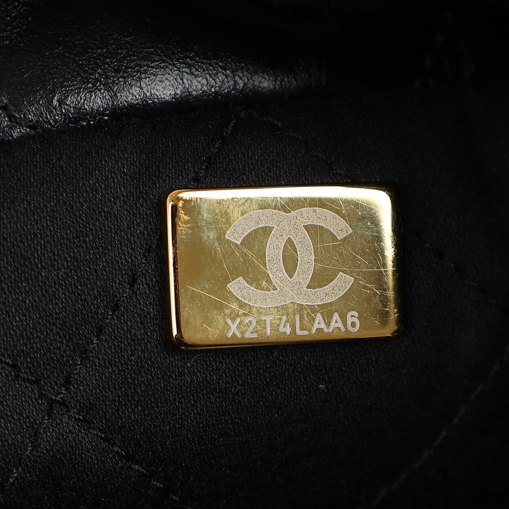 Chanel Black CC 22 Mini Shiny Bag