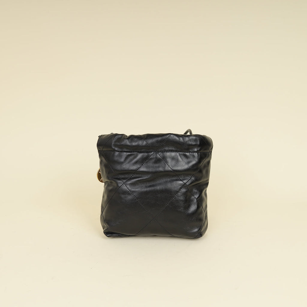 Chanel Black CC 22 Mini Shiny Bag