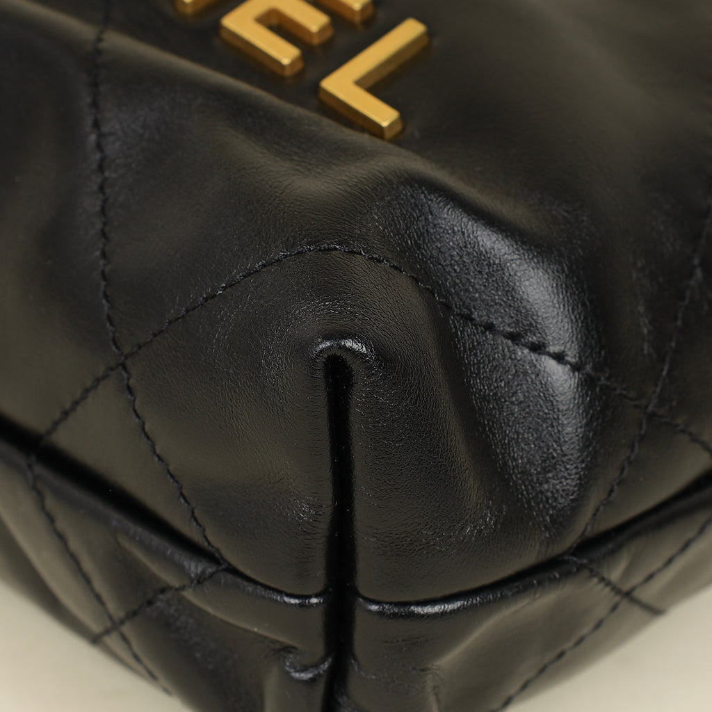 Chanel Black CC 22 Mini Shiny Bag