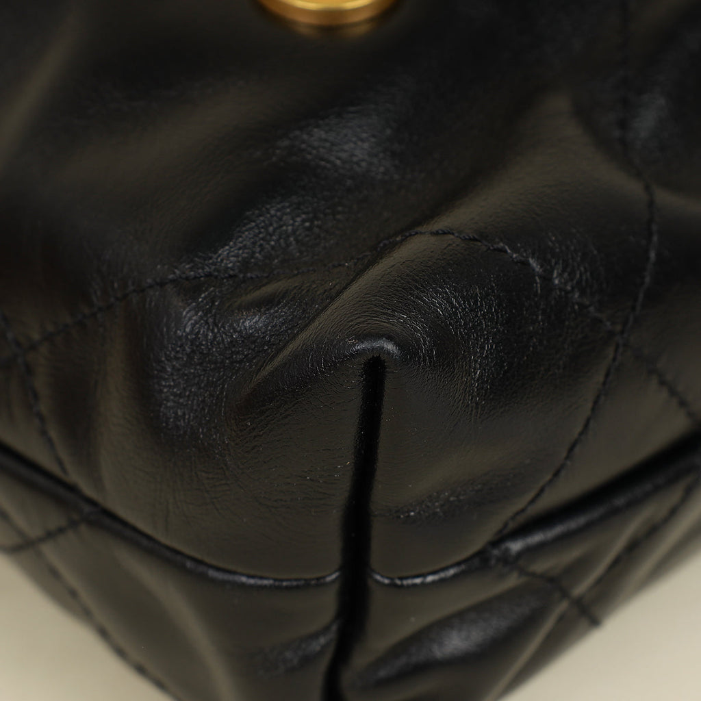 Chanel Black CC 22 Mini Shiny Bag