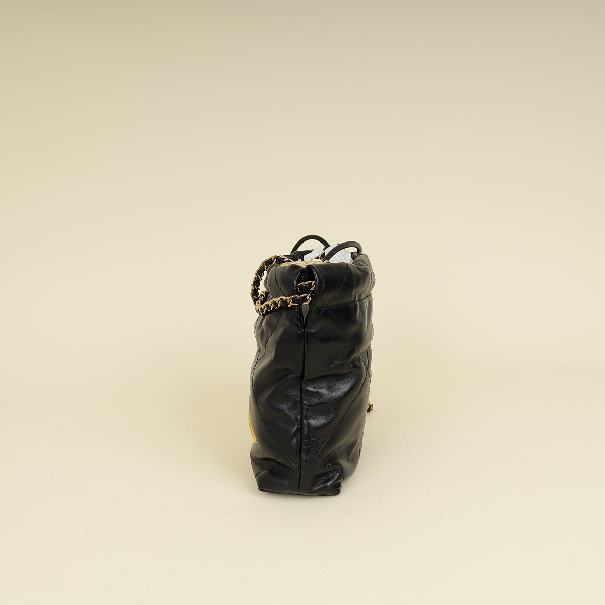 Chanel Black CC 22 Mini Shiny Bag