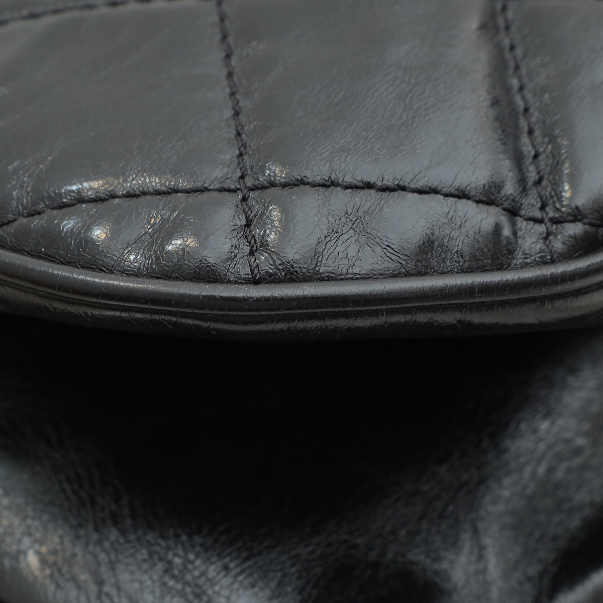 Chanel Black CC Bubble Large Messenger Flap Bag