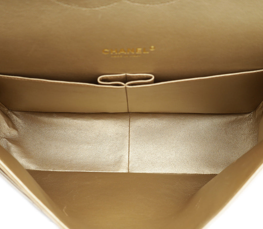 Chanel Bronze CC Classic Double Flap Maxi Bag