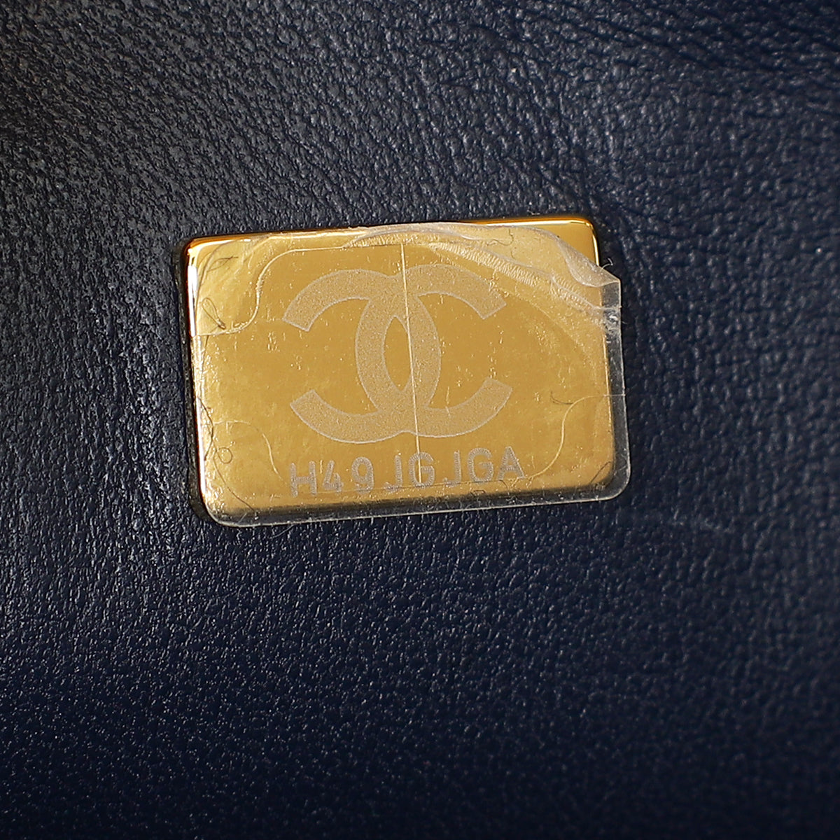 Chanel Blue Mini Rectangular Flap Metal Top Handle Bag