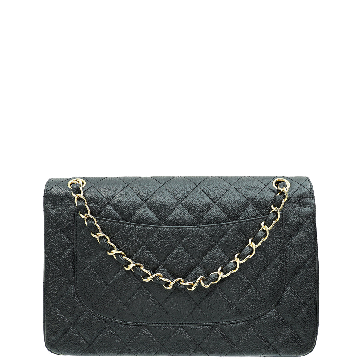 Chanel Black Classic Double Flap Jumbo Bag