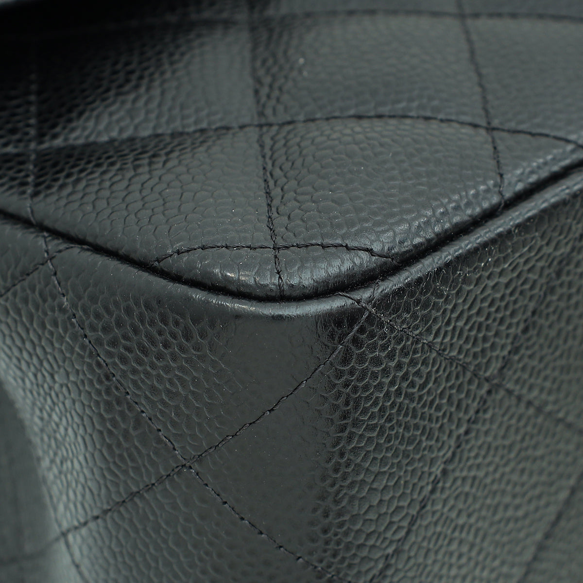 Chanel Black Classic Double Flap Jumbo Bag