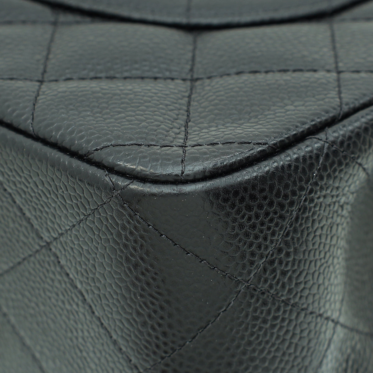 Chanel Black Classic Double Flap Jumbo Bag