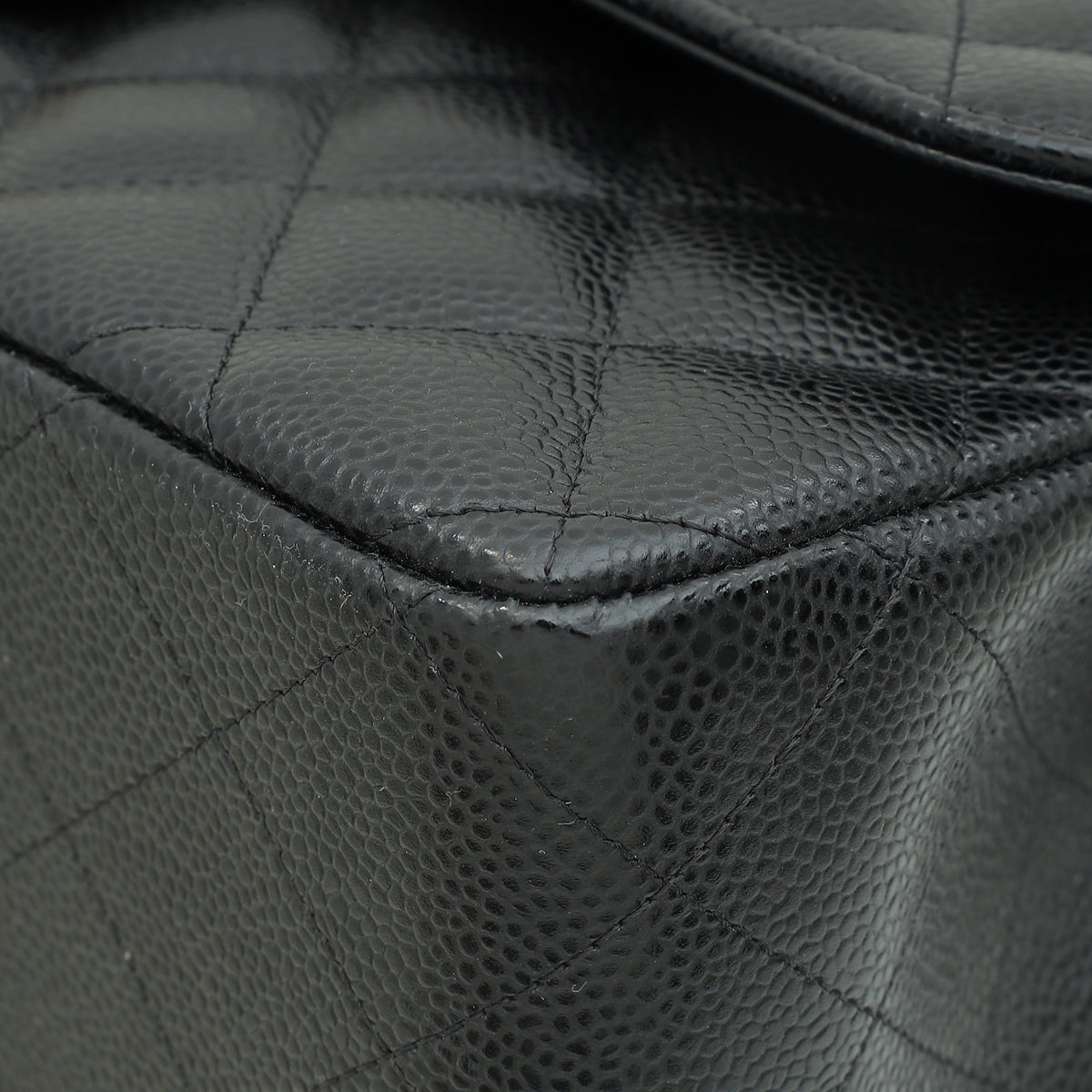 Chanel Black CC Classic Double Flap Jumbo Bag