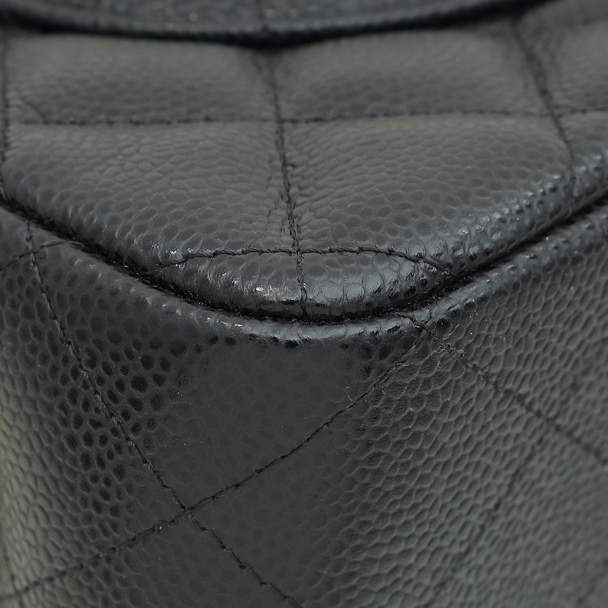 Chanel Black CC Classic Double Flap Jumbo Bag