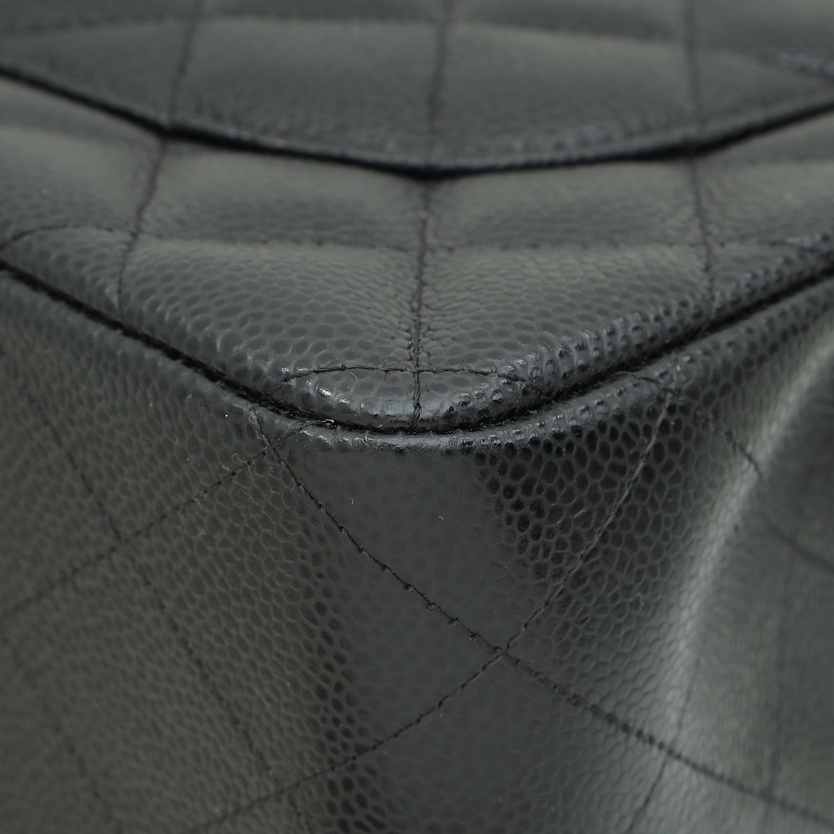 Chanel Black CC Classic Double Flap Jumbo Bag
