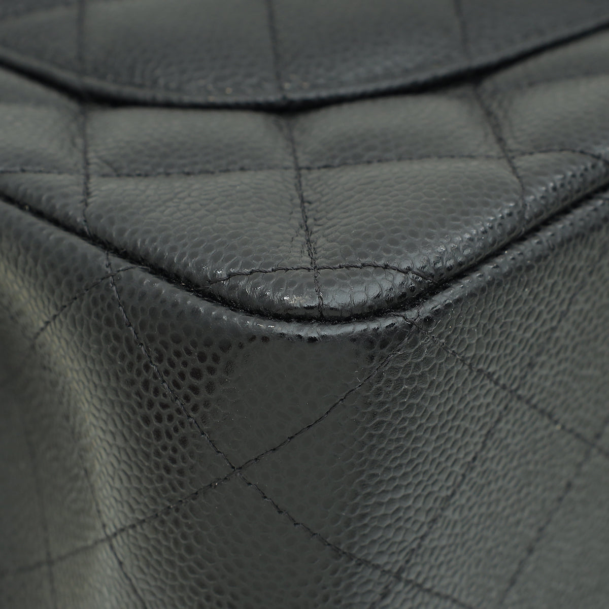 Chanel Black CC Classic Double Flap Jumbo Bag