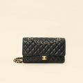 Chanel Black CC Classic Medium Double Flap Bag