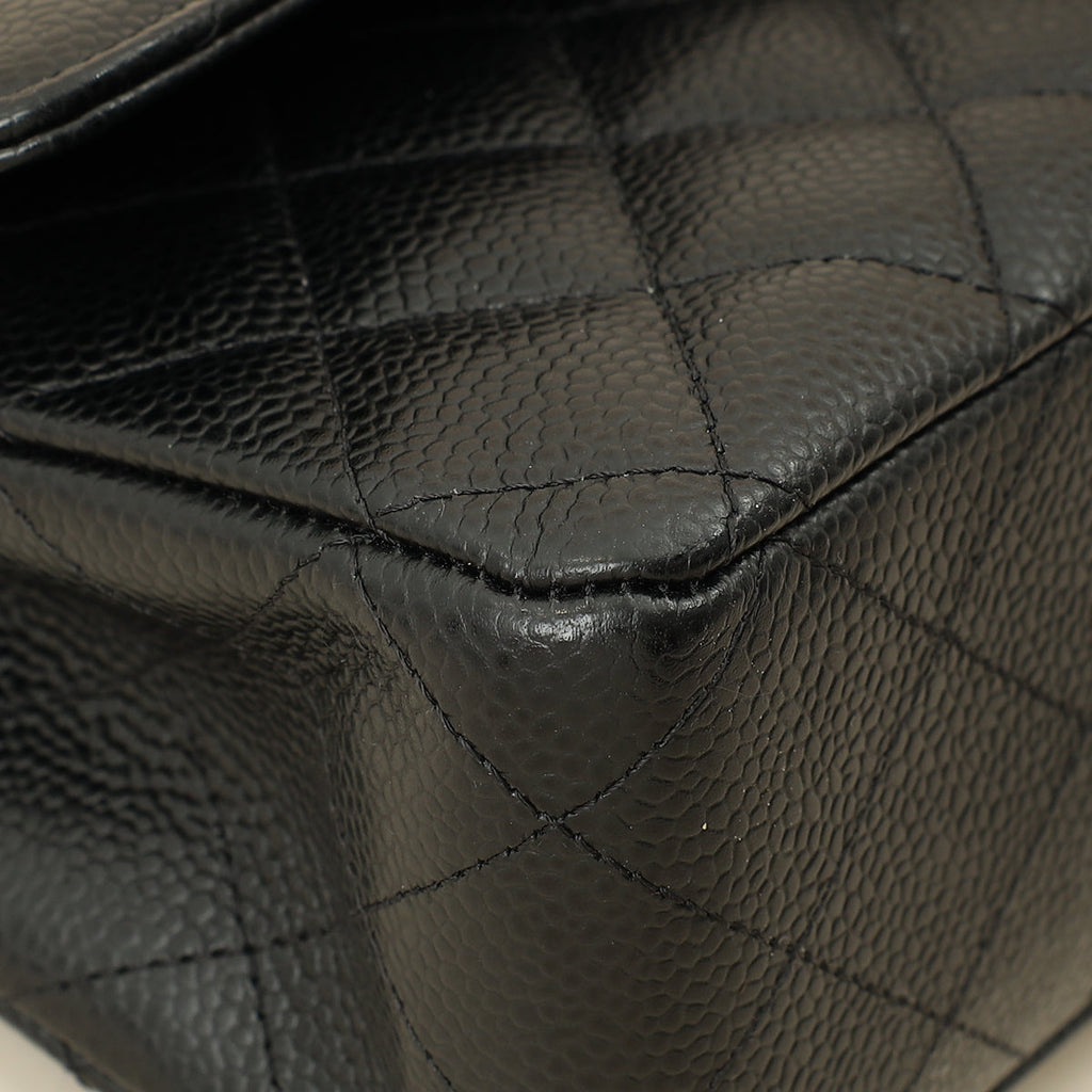 Chanel Black CC Classic Medium Double Flap Bag