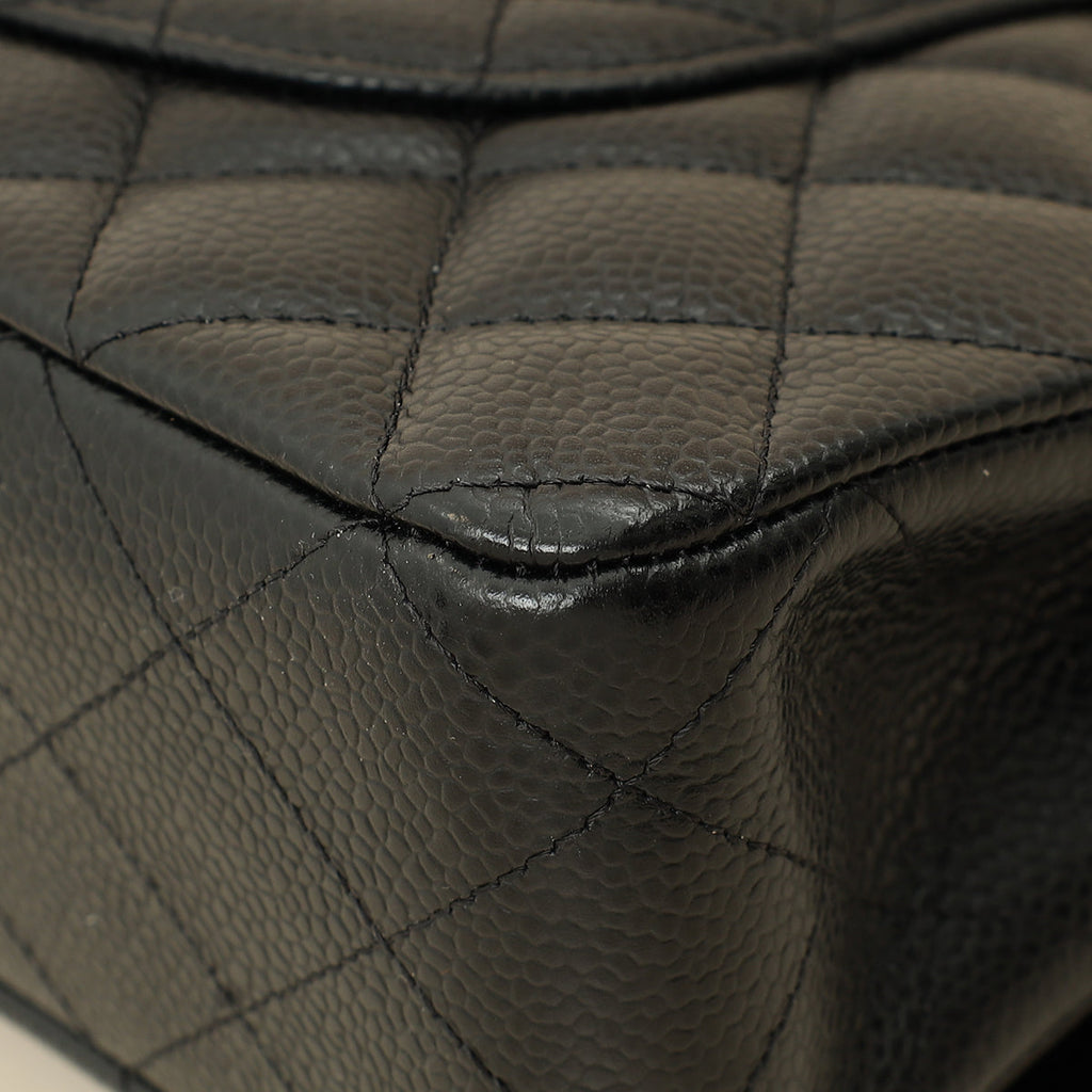 Chanel Black CC Classic Medium Double Flap Bag
