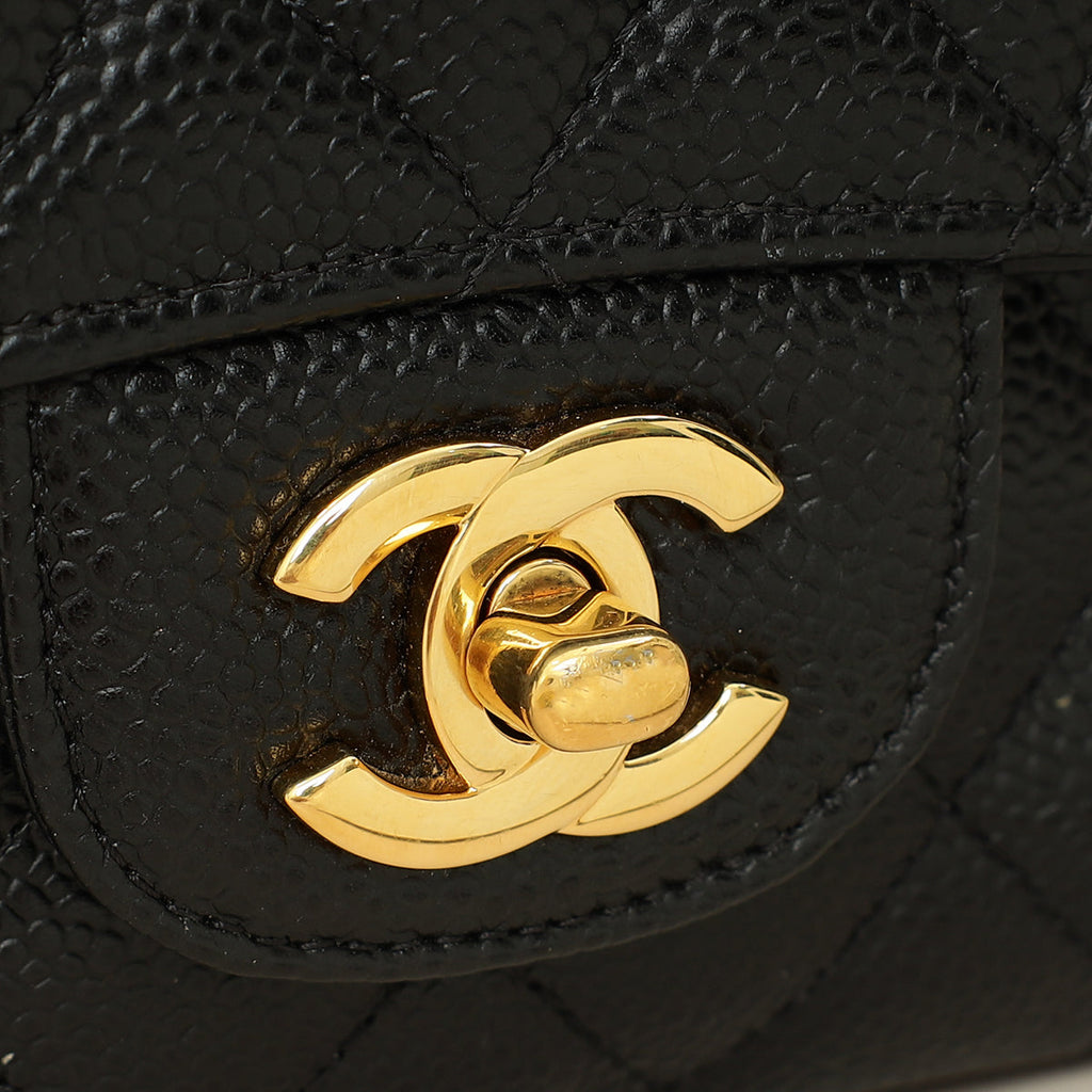 Chanel Black CC Classic Medium Double Flap Bag