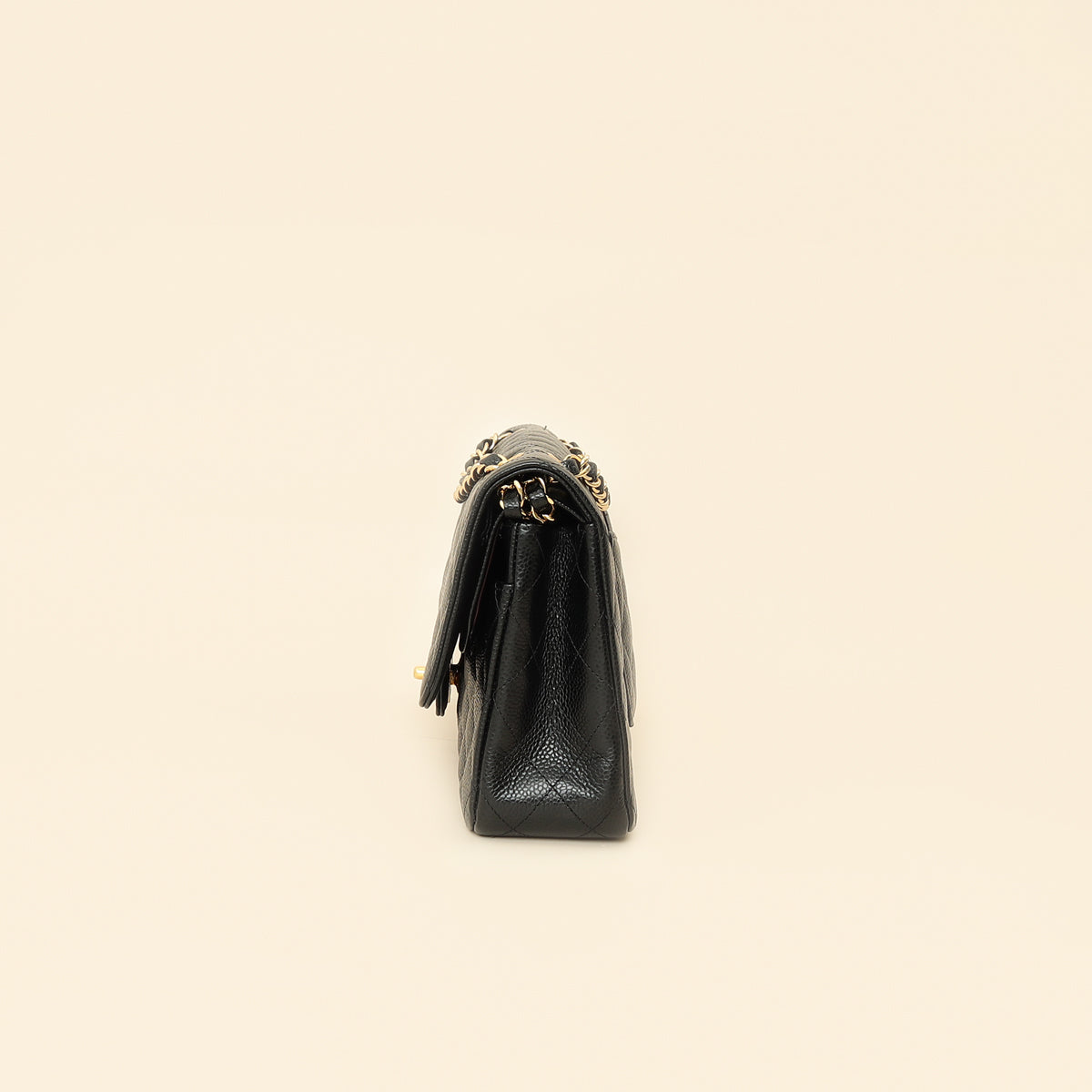 Chanel Black CC Classic Medium Double Flap Bag