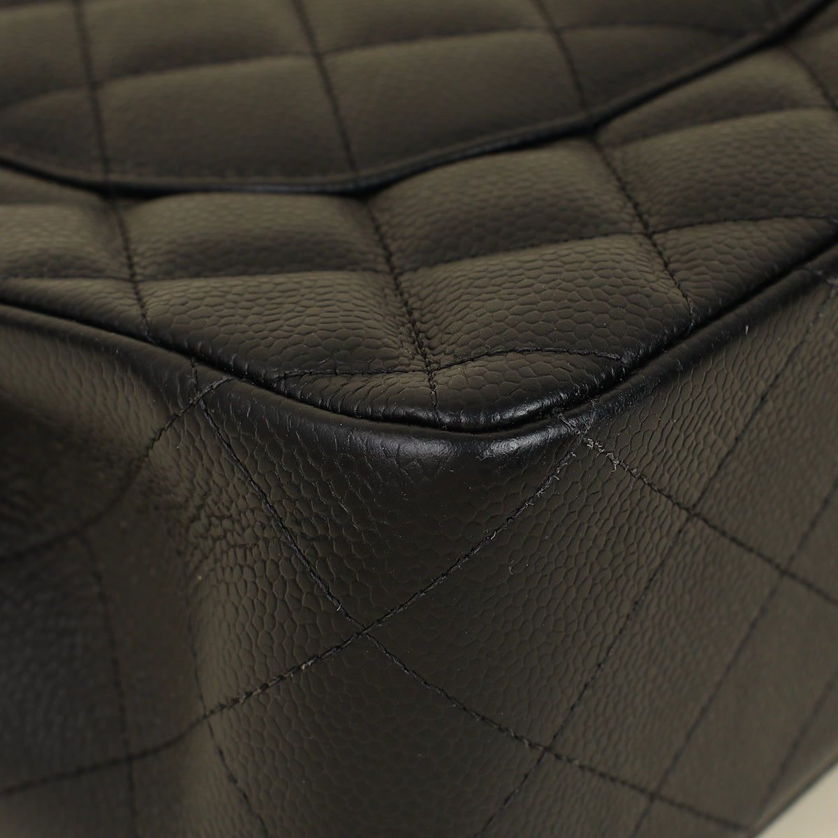 Chanel Black CC Classic Double Flap Jumbo Bag