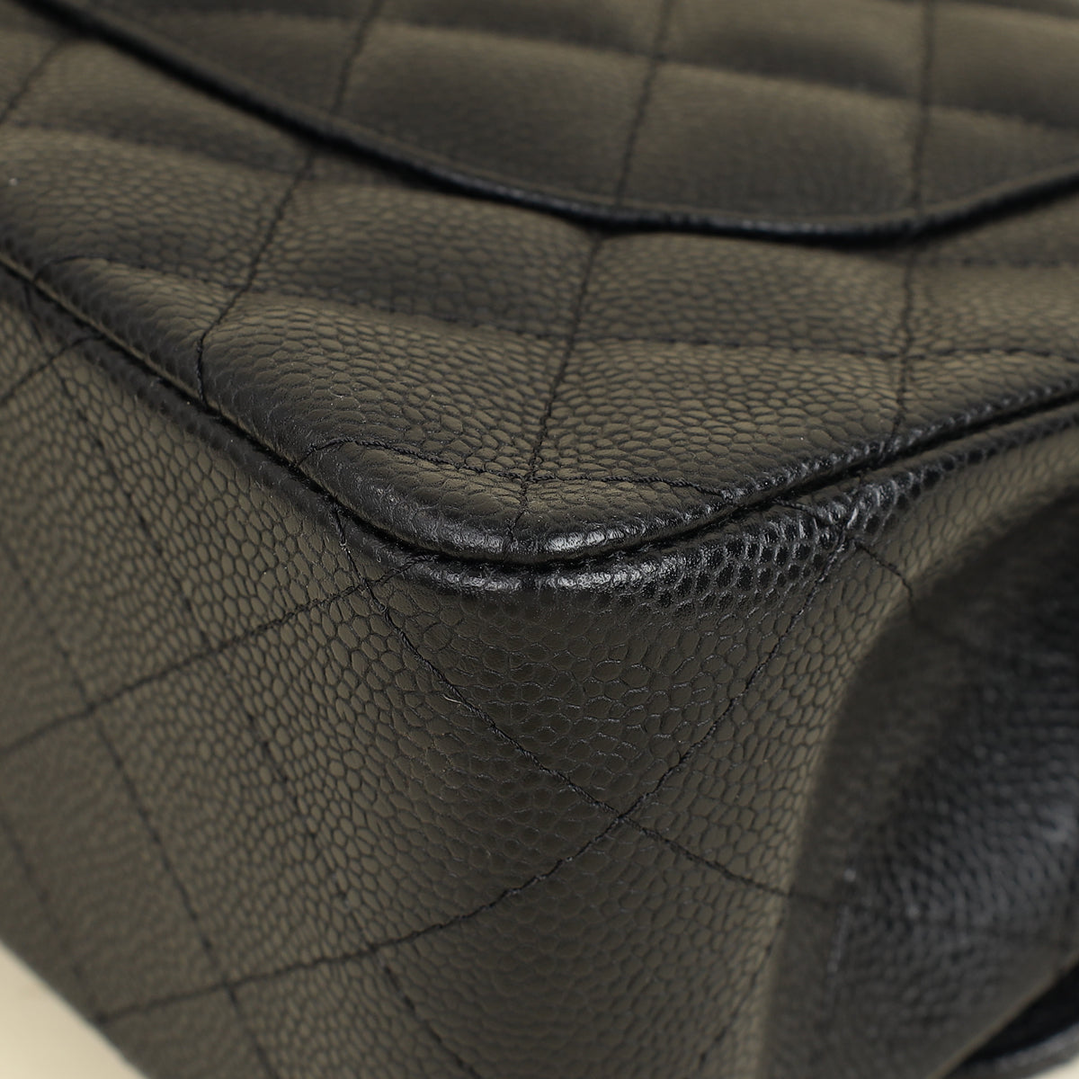 Chanel Black CC Classic Double Flap Jumbo Bag
