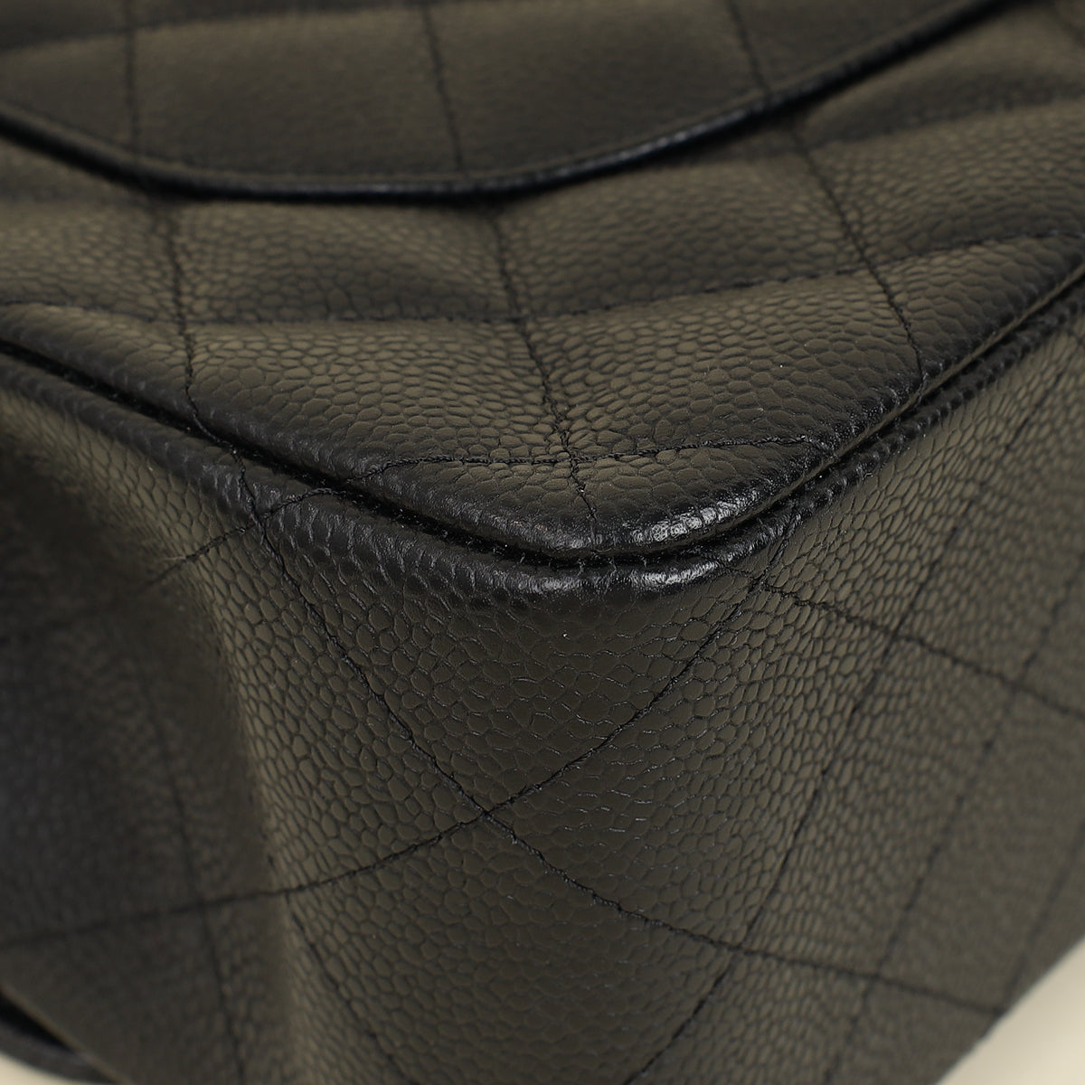 Chanel Black CC Classic Double Flap Jumbo Bag