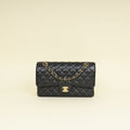Chanel Black CC Classic 11.12 Medium Double Flap Bag