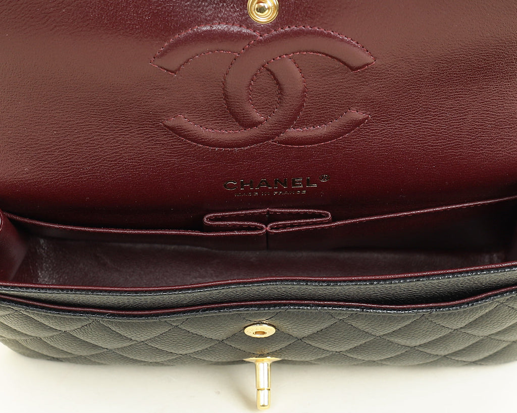 Chanel Black CC Classic 11.12 Double Flap Medium Bag
