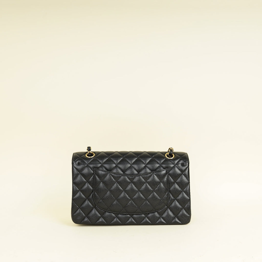 Chanel Black CC Classic 11.12 Double Flap Medium Bag