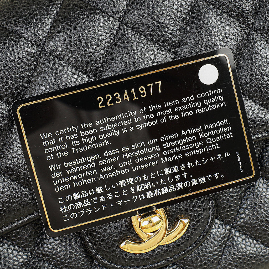 Chanel Black Classic Double Flap Medium Bag