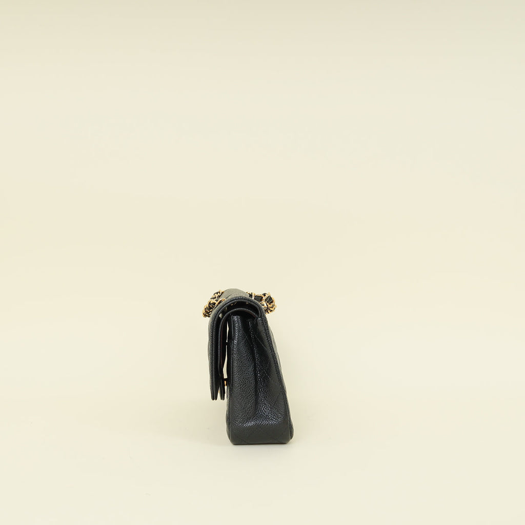 Chanel Black CC Classic 11.12 Double Flap Medium Bag