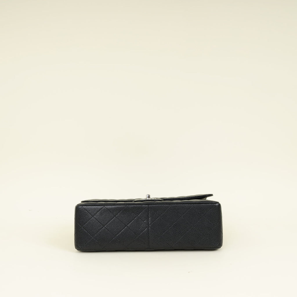 Chanel Black CC Classic Double Flap Jumbo Bag