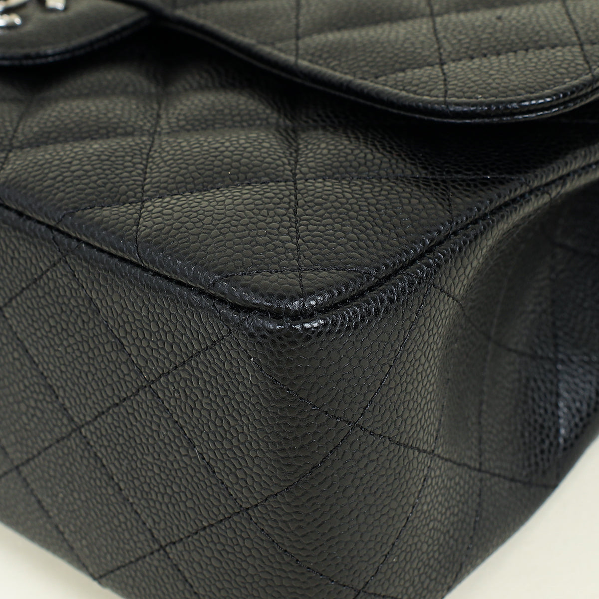 Chanel Black CC Classic Double Flap Jumbo Bag